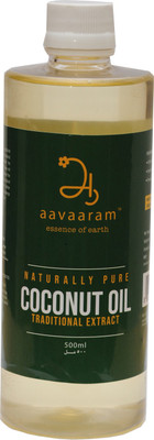 

Aavaaram - Naturally Pure ,Traditionally Cold Pressed Coconut Oil Plastic Bottle(500 ml)