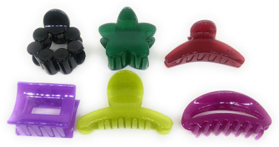 

Khubsurat Hair Clutcher / Hair Claw Clip for Girls & Women, Set of 6 Pieces of 6 Colors and 6 Designs, Medium Size, Premium Quality Hair Claw, Hair Clip(Multicolor)