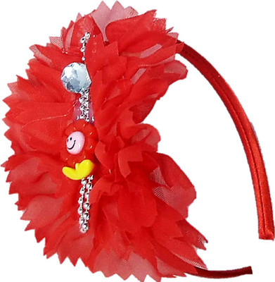 

Proplady Floral Cutwork stone studded Combo Hairband Hair Band, Head Band(Red)