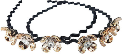 

Prime Set Of 2, Zig Zag Hair Accessories For Women Stylish Hair Band(Multicolor)