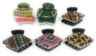 

Khubsurat Hair Clutcher / Hair Claw Clip for Girls & Women, Set of 6 Pieces of 6 different Prints, Small Size, Premium Quality Hair Claw, Hair Clip(Multicolor)
