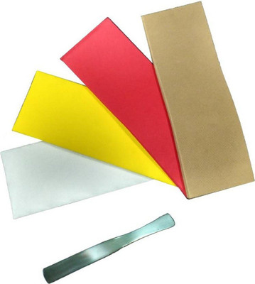 

Shopfleet Pack of 4 Disposable Hair Removal Body Wax Strips (Multicolour) with 1 Reusable Steel Waxing Knife (Pack of 5) Strips(200 g, Set of 5)