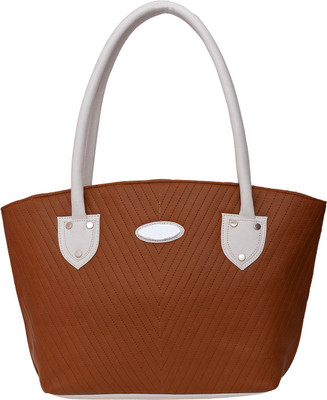 FD Fashion Shoulder Bag(Tan, White)