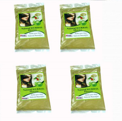 

Nanson Natural Herbal Henna 100% Ayurvedic Kalonji Amla bhrami etc pack of 4, 320gm(320 g)