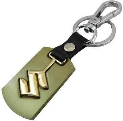 

Hims Premium Quality Gold Colour Metal Key Ring with Suzuki Logo Design For Suzuki Car & Bike Key Chain