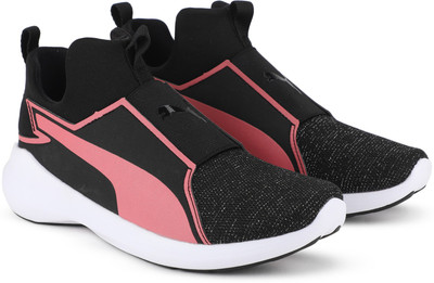 

Puma Girls Slip on Sneakers(Black, Black-rapture rose