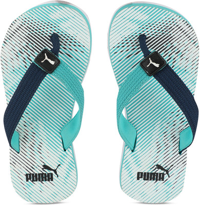 

Puma Boys & Girls Slip On Slipper Flip Flop(Green, Spectra green-peacoat-white