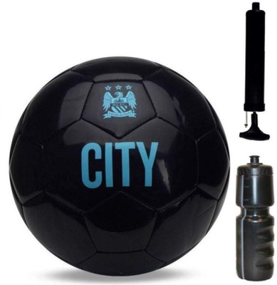 

Aks -city-pitch-black-32-panel- Football - Size 5-+Pump+Sipper, Combo Football Kit