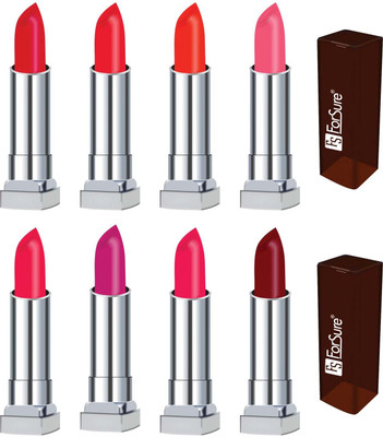 

Forsure VELVET MATTE long lasting lipstick(set of 8)(indian red, red orange, hot red, pink, hot pink, deep magenta, sweet sixteen, maroon, 32 g)