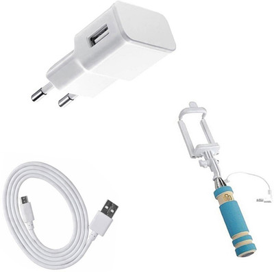 DAKRON Wall Charger Accessory Combo for Tecno i7(White)
