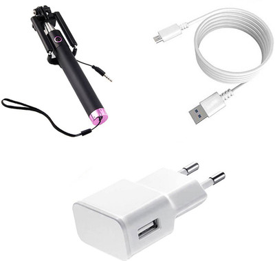 SARVIN Wall Charger Accessory Combo for Xiaomi Redmi Y1 Lite(White)