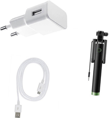 SARVIN Wall Charger Accessory Combo for Samsung Galaxy J7 Prime(White)