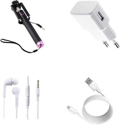 DAKRON Wall Charger Accessory Combo for VIVO Y71(White)