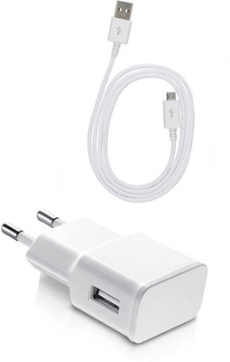 DAKRON Wall Charger Accessory Combo for Intex Aqua 5.5 VR Plus(White)