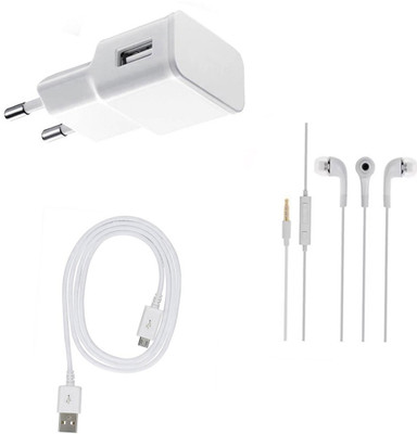 DAKRON Wall Charger Accessory Combo for iVooMi Me4(White)