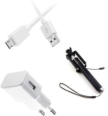 SARVIN Wall Charger Accessory Combo for Micromax Spark 4G(White)