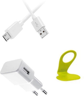 SARVIN Wall Charger Accessory Combo for Oppo F3 Plus(White)