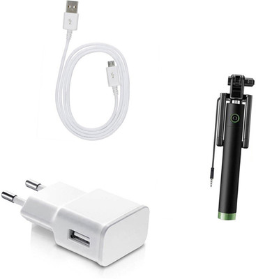 DAKRON Wall Charger Accessory Combo for Honor Holly 3 Plus(White)