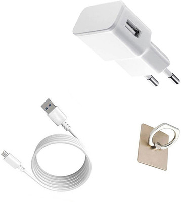 DAKRON Wall Charger Accessory Combo for Karbonn Titanium Jumbo(White)
