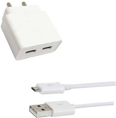 DAKRON Wall Charger Accessory Combo for Yu Yureka 2(White)