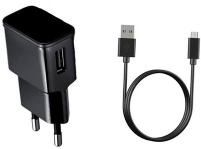 DAKRON Wall Charger Accessory Combo for Intex Aqua Style III(Black)