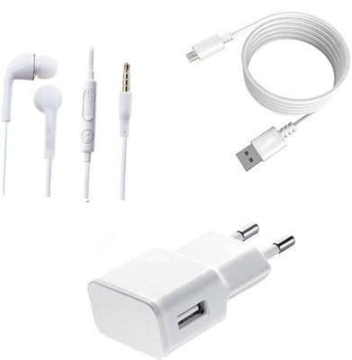 SARVIN Wall Charger Accessory Combo for Xiaomi Redmi Y1 Lite(White)