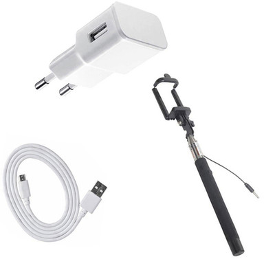 DAKRON Wall Charger Accessory Combo for QiKU Q Terra(White)