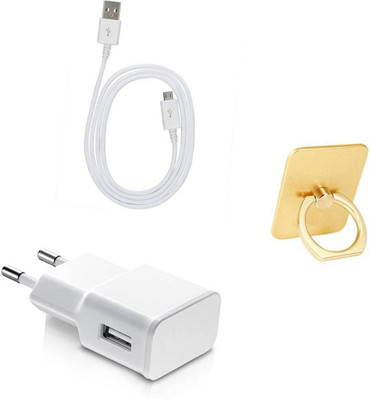DAKRON Wall Charger Accessory Combo for Intex Aqua 5.5 VR Plus(Multicolor)
