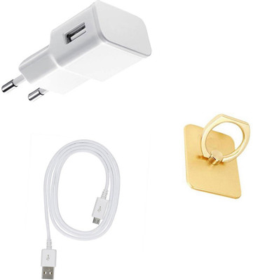 DAKRON Wall Charger Accessory Combo for Lenovo K8(White)