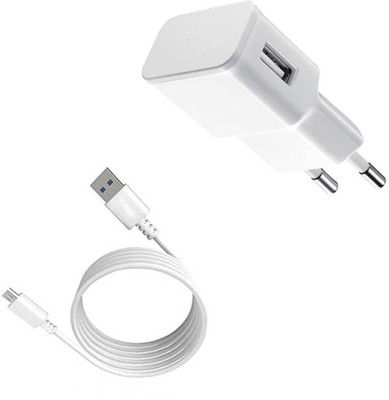 DAKRON Wall Charger Accessory Combo for Intex Aqua Note 5.5(White)