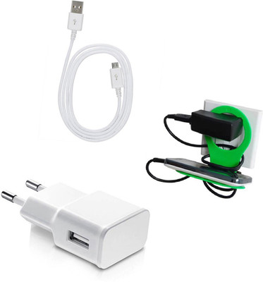 DAKRON Wall Charger Accessory Combo for Honor Holly 3 Plus(White)