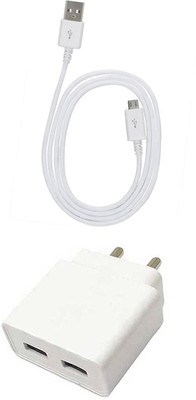 SARVIN Wall Charger Accessory Combo for Intex Aqua 5.5 VR Plus(White)