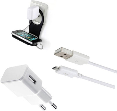 DAKRON Wall Charger Accessory Combo for InFocus Snap 4(White)