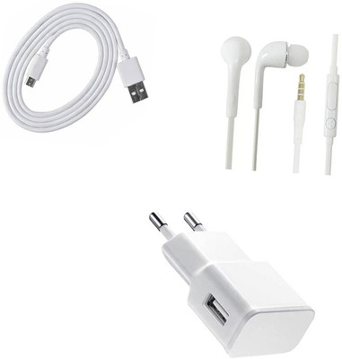 SARVIN Wall Charger Accessory Combo for Oppo F5(White)