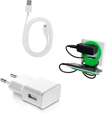 DAKRON Wall Charger Accessory Combo for Gionee X1(White)