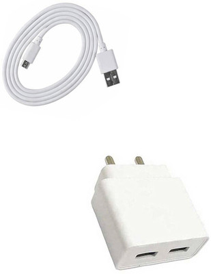 DAKRON Wall Charger Accessory Combo for Lava Z70(White)