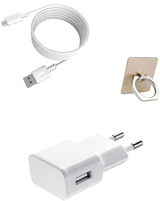 DAKRON Wall Charger Accessory Combo for Infinix Hot S3(White)