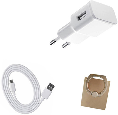 DAKRON Wall Charger Accessory Combo for Tecno i7(White)