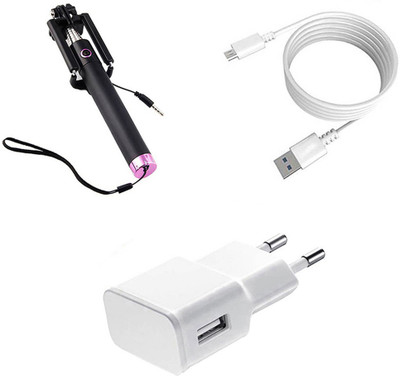 DAKRON Wall Charger Accessory Combo for Samsung Galaxy J7 Max(White)