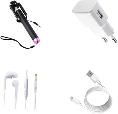 DAKRON Wall Charger Accessory Combo for LG K8 2017(White)