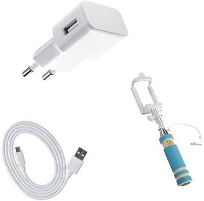 SARVIN Wall Charger Accessory Combo for Intex Aqua Style III(White)