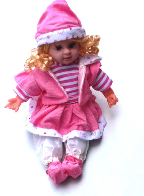 

Aparnas musical doll Girl Pink Baby (Multicolor) Doll Stuffed Soft Plush Toy Girl Doll (Pink)(Pink)