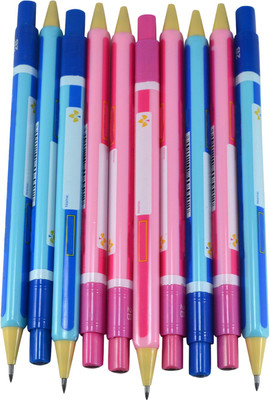 

Saamarth Impex 2.0 mm Blacklead Auto Pencil 2B Mechincal Pencil Set Of 10 Piece Pencil(Set of 10, Pink, Blue)