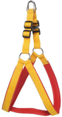

PET HUB Dog Standard Harness(, YELLOW NYLON MATERIAL WITH PADDED BODY HARNESS FOR  PET, Yellow nylon material with padded body harness for small pet