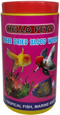 

Hello Pets Freeze Dried Blood Worms 55 Dry Fish Food