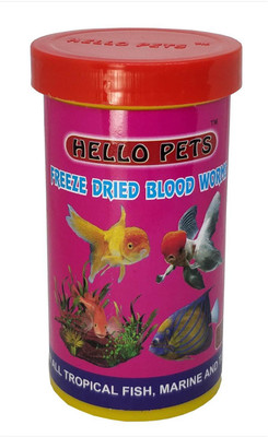 

Hello Pets Freeze Dried Blood Worms 20 g Dry Fish Food
