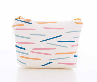 

Kolorfish Canvas Change Coin Purse Wallet Holder Zipper Mini for Women Girls Multi Purpose Coin Purse(Multicolor)
