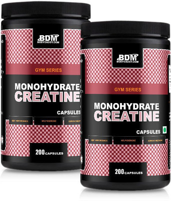 

BodyDaddyMake Creatine Monohydrate Capsules 200 - [Pack of 2] Creatine(1.1 pounds, Chocolate)