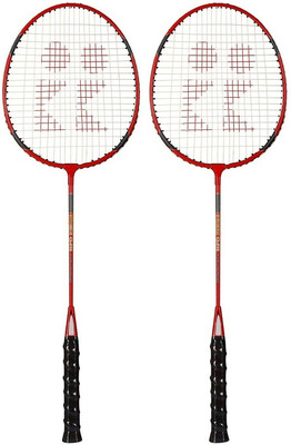 

ME Full Size Light Weight Wide Body Strung Badminton Racquet Set With Cover . Red Strung Badminton Racquet(G3 - 3.5 Inches, 350 g)