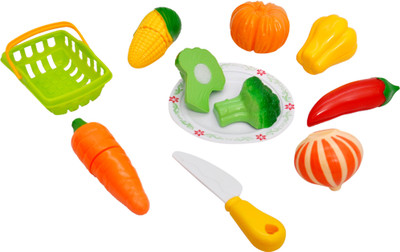 

Sunshine Gifting Realistic Sliceable 8 Pcs Vegetables Cutting Play Toy Set, Box Packing